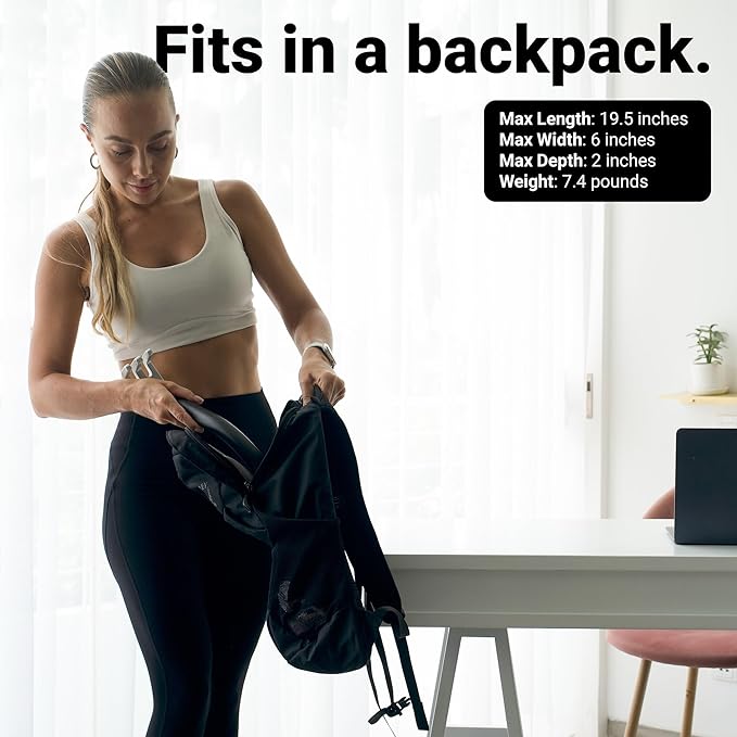 EVO Bow - All in One Portable Home Gym System with Ultra Weighted Push Up Board | Compact Strength Training and Exercise Equipment for Travel, Notched Resistance Bands for Full Body Training | 300lbs