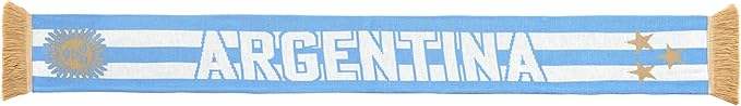 Euroscarves Argentina Soccer Knit Scarf (Stripes)