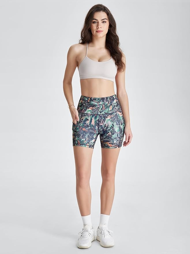 ODODOS Women's Tummy Control Biker Shorts 2.0 with Pockets High Waist Athletic Workout Yoga Shorts-3.5''/ 5"/ 8" / 10" Inseam