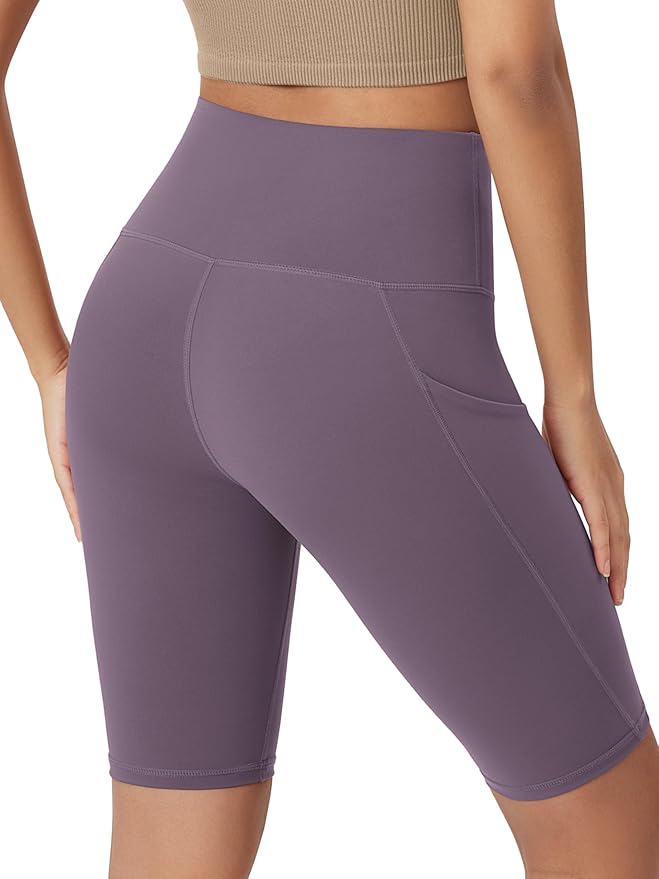 ODODOS Women's Tummy Control Biker Shorts 2.0 with Pockets High Waist Athletic Workout Yoga Shorts-3.5''/ 5"/ 8" / 10" Inseam