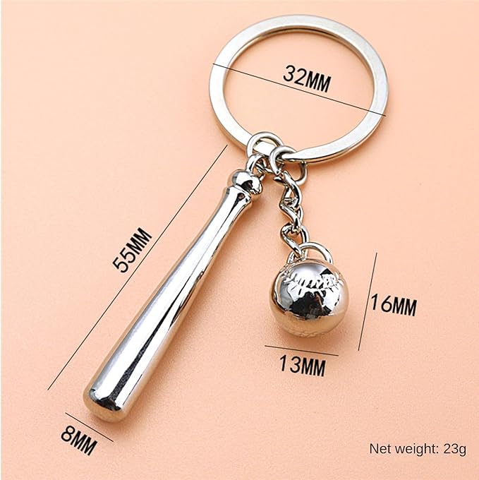 Mini Cute Soccer Keychain Bowling Tennis Baseball Keychain for Men Women Boys Girls Gift