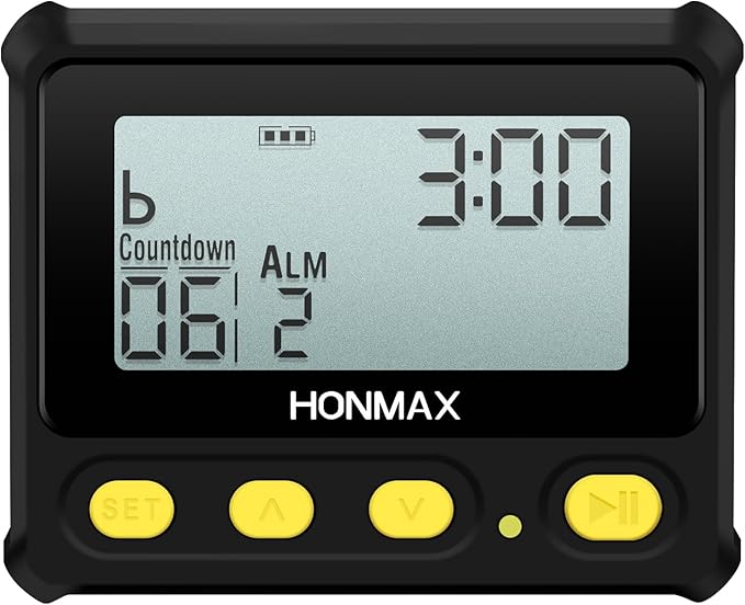 8200 Interval Timer and Stopwatch, Backlight, USB-C Charged, Clock
