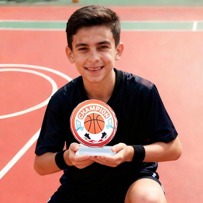 Crystal Trophy Award for Kids & Adult, Champion Football Baseball Soccer Basketball Sports Winner Trophies, Award Trophy for Sports Championships Tournaments Award Competitions Rewards Prizes