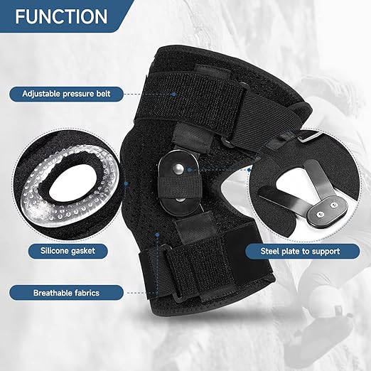 Plus Size Knee Brace XL-8XL,Stable Support of The Decompression Knee, Effective Relief of ACL, Arthritis, Meniscus Tear, Adjustable Compression Band, Suitable for Men and Women (6XL-7XL)