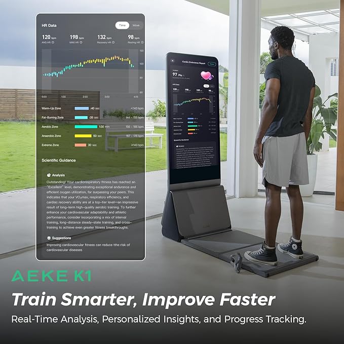 AEKE K1 Smart Home Gym System+Yoga Mat+Extender Belt