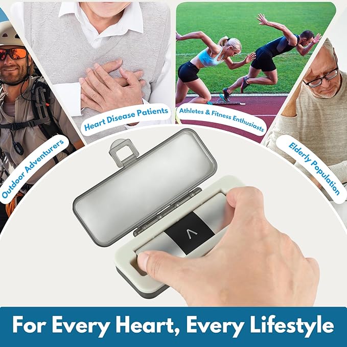 Hard Shell Case Only for KardiaMobile 6L & 6L MAX Heart EKG Monitor, Waterproof & Scratch-Resistant Kardia Mobile 6L Case, Easy to Carry