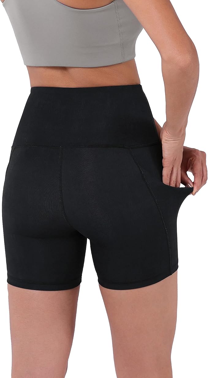 ODODOS Women's Tummy Control Biker Shorts 2.0 with Pockets High Waist Athletic Workout Yoga Shorts-3.5''/ 5"/ 8" / 10" Inseam