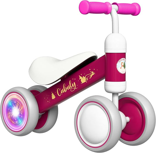 Baby Balance Bike for 1-3 Year – First Birthday Boy Girl Gifts 12-36 Month Mini Bike|Colorful Lighting Wheels|Ride on Toys |Toddler Balance Bike 1-3 Indoor/Outdoor Bike