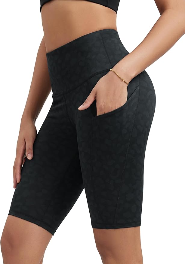 ODODOS Women's Tummy Control Biker Shorts 2.0 with Pockets High Waist Athletic Workout Yoga Shorts-3.5''/ 5"/ 8" / 10" Inseam