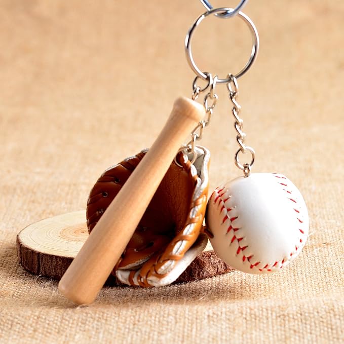 Mini Cute Soccer Keychain Bowling Tennis Baseball Keychain for Men Women Boys Girls Gift