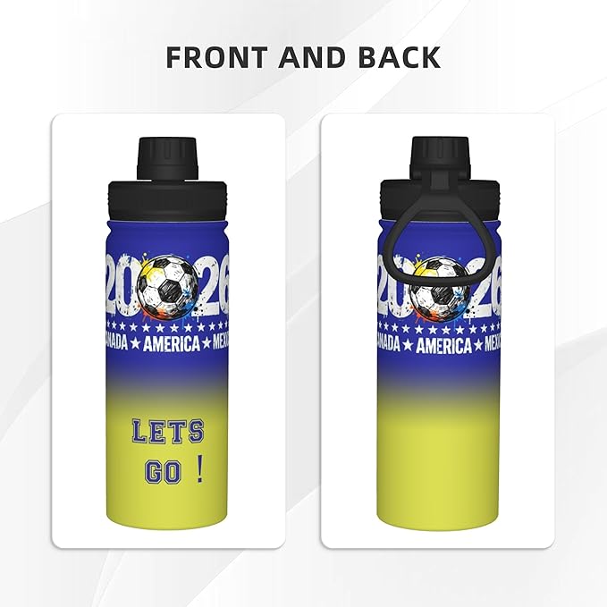 2026 new World Cup sports water bottle - 18oz Water Bottle Designed for Everyday - Sports Games, Bike Rides, Work (Style 3)