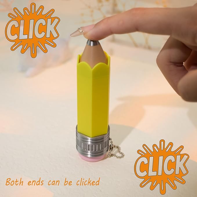 minihope Click Fidget Keychain – Cute Stress Relief Gadget – Pocket Button Clicker for Focus, Fun & Bag Charm Us