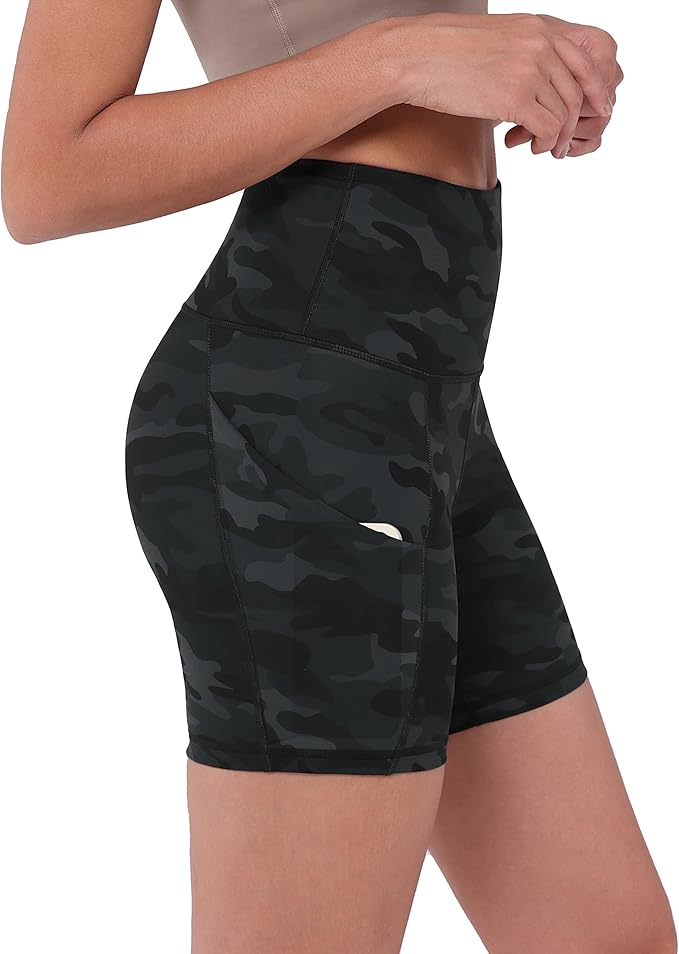 ODODOS Women's Tummy Control Biker Shorts 2.0 with Pockets High Waist Athletic Workout Yoga Shorts-3.5''/ 5"/ 8" / 10" Inseam