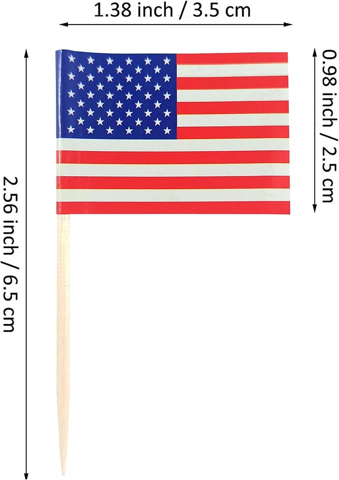 JBCD 2022 World Cup Toothpick Flag Mini Small World Cup Top 32 Soccer Cupcake Topper Flags, 96 pcs