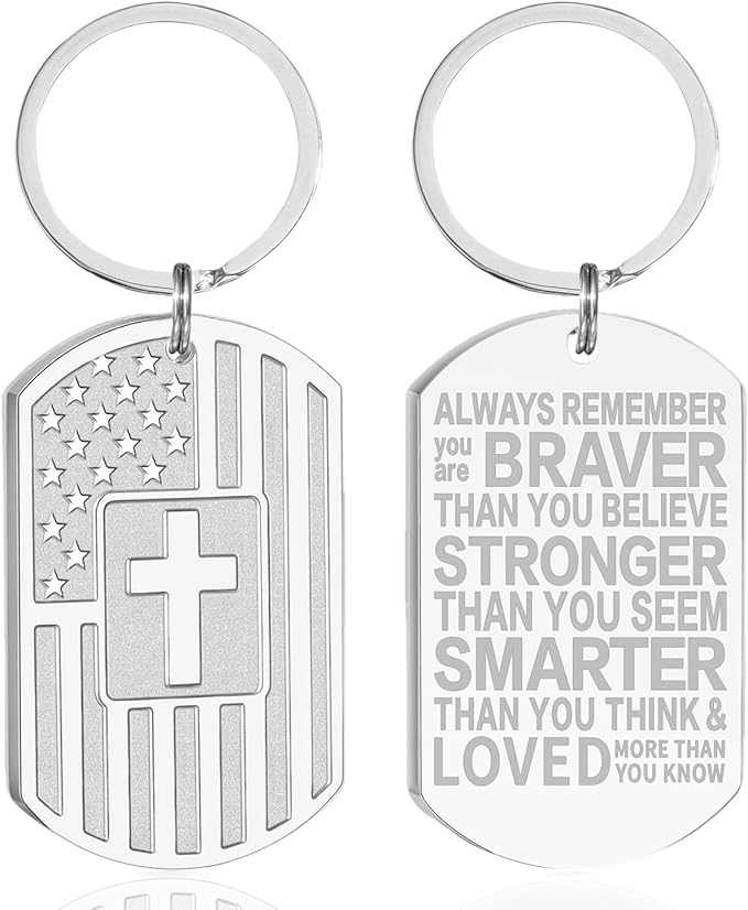 DuoDiner Stocking Stuffers Christmas Gift-Keychain Gifts for Men Religious Mens Gifts