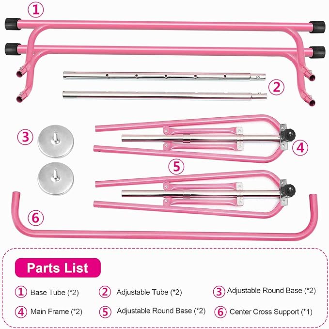 BangTong&Li Gymnastics Bar for Kids Height Adjustable Horizontal Bar Folding Gymnastics Junior Training Bar for Home Gymnastics Equipment