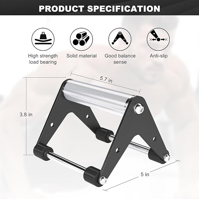 Push Up Bar - Heavy-Duty Stainless Steel Pushup Stands with Non-Slip Base, 660 lb Capacity, Portable Home Gym Equipment for Strength Training & Floor Workouts