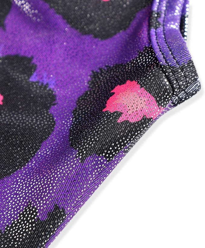 HOZIY Gymnastics Leotards for Girls with Shorts Toddlers Biketards Rainbow Unicorn Dinosaur Mermaid Leopard Flower Galaxy