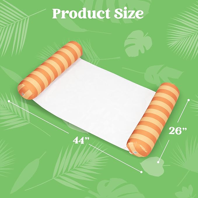 Sloosh 3 Pack Inflatable Pool Float Hammock, Water Lounges, Multi-Purpose Swimming Pool Accessories (Saddle, Lounge Chair, Hammock, Drifter), Lake, Outdoor, Beach