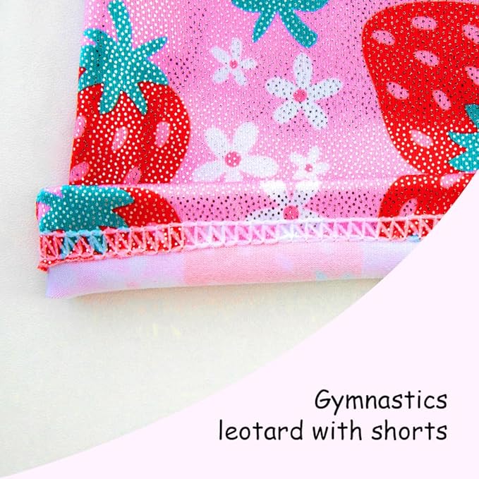 Leotards for Girls Gymnastics Toddler Dance Biketards Mermaid Unicorn Athletic Dance Wear Shiny Rainbow Blue Hotpink