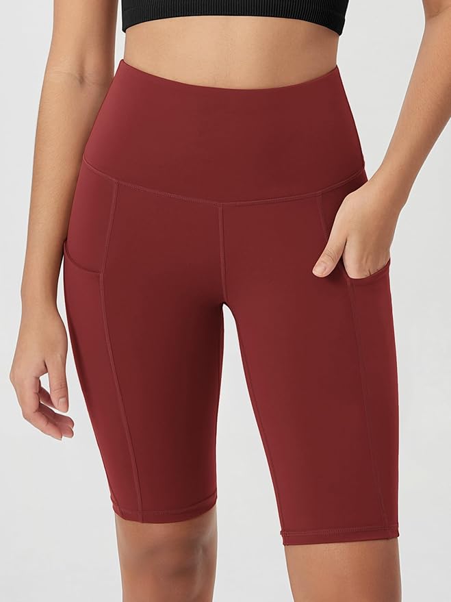 ODODOS Women's Tummy Control Biker Shorts 2.0 with Pockets High Waist Athletic Workout Yoga Shorts-3.5''/ 5"/ 8" / 10" Inseam