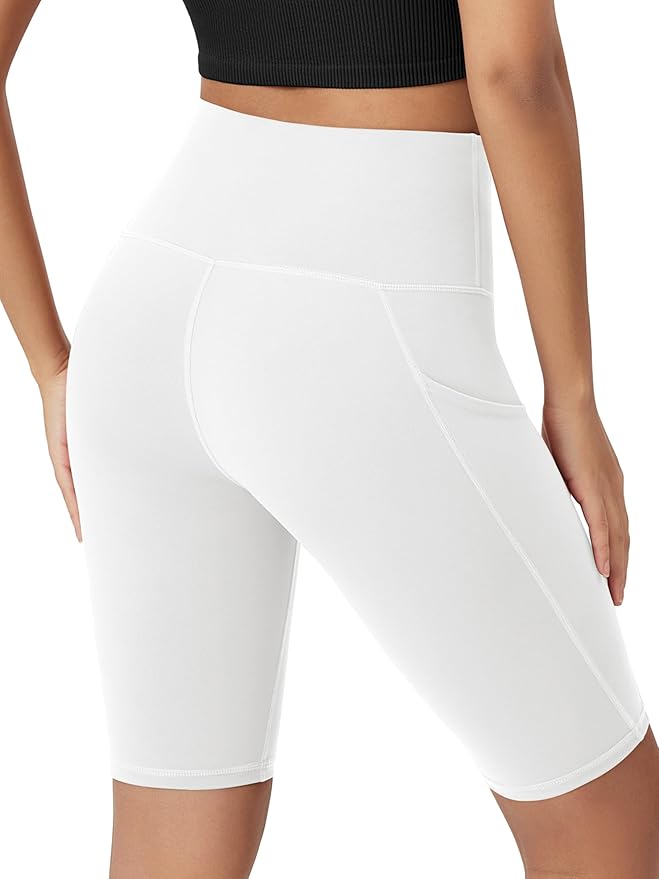 ODODOS Women's Tummy Control Biker Shorts 2.0 with Pockets High Waist Athletic Workout Yoga Shorts-3.5''/ 5"/ 8" / 10" Inseam