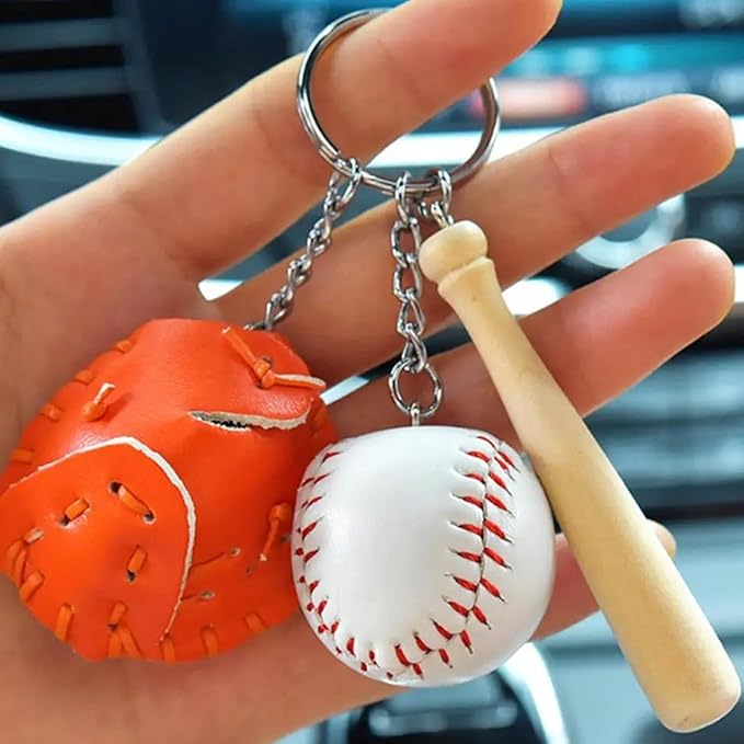 Mini Cute Soccer Keychain Bowling Tennis Baseball Keychain for Men Women Boys Girls Gift