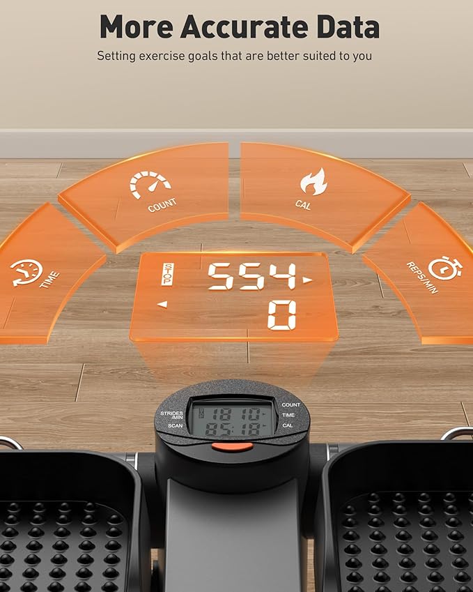 Sportsroyals Stair Stepper,Twist/Mini Stepper for Exercise at Home,Step Machine with Resistance Bands for Full Body Workout, 350lbs+ Capacity
