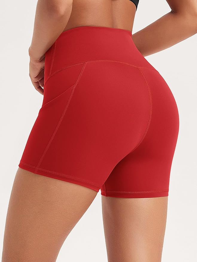 ODODOS Women's Tummy Control Biker Shorts 2.0 with Pockets High Waist Athletic Workout Yoga Shorts-3.5''/ 5"/ 8" / 10" Inseam