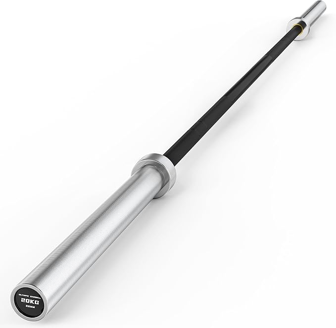 Olympic Barbell, 45lb/35lb 2-inch Weight Bar for Bench Press, 7ft/6.5ft Olympic Bar, 1000 lb/1500 lb High-Capacity, Hard Chrome, Knurled Grip, Strength Training Deadlift Weightlifting Squat