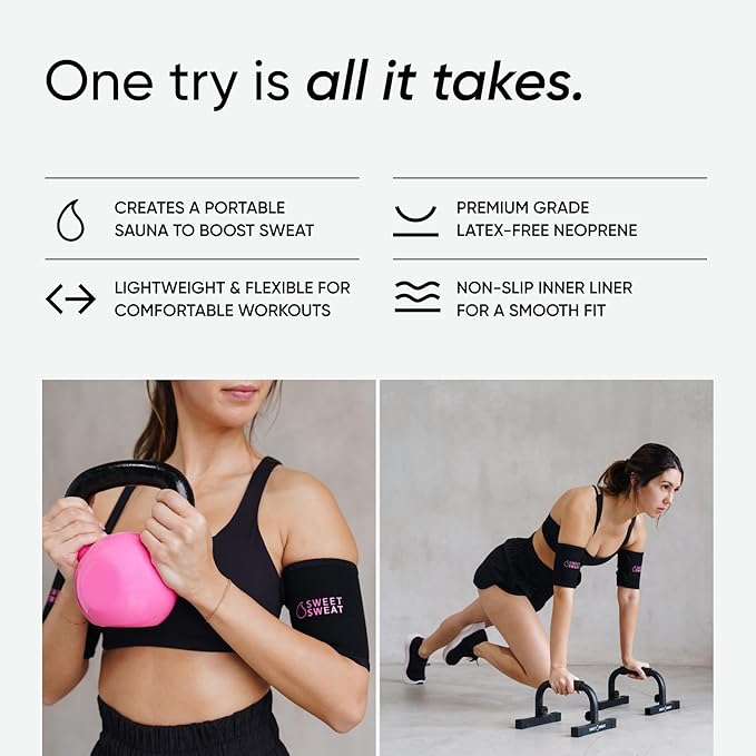 Sports Research Sweet Sweat Waist Trimmer (Core Series) - Premium Sweat Enhancing Fitness Band for Women & Men