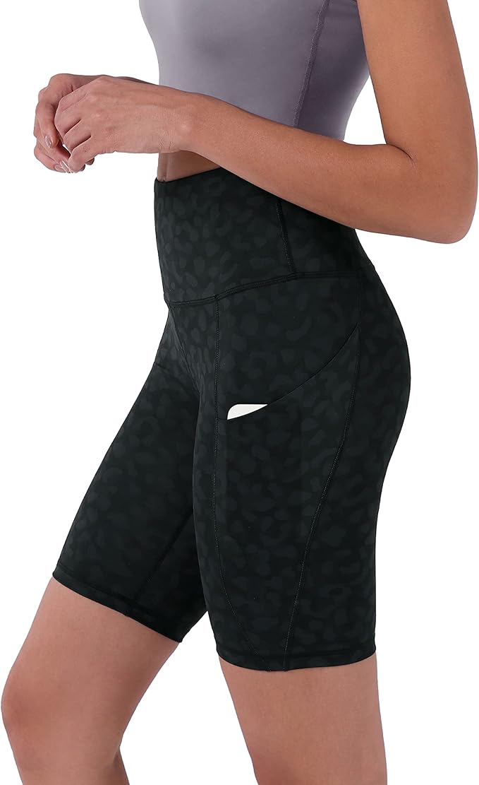 ODODOS Women's Tummy Control Biker Shorts 2.0 with Pockets High Waist Athletic Workout Yoga Shorts-3.5''/ 5"/ 8" / 10" Inseam