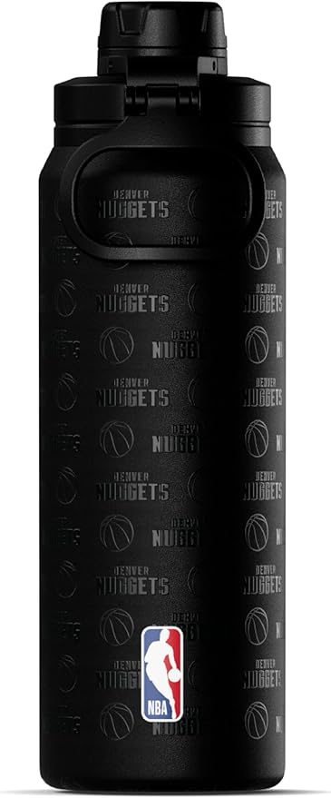 Hydrapeak x NBA Officially Licensed Denver Nuggets 26 oz Active Water Bottle with Chug Lid and Handle Reusable Stainless Steel Double Wall Insulated Sports Gift