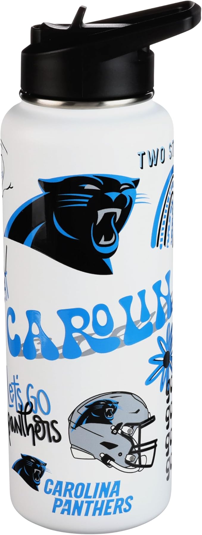 The Memory Company Officially Licensed NFL 34oz Water Bottle - Premium Stainless Steel Double-Wall Insulated, Leakproof Design