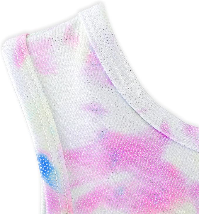 HOZIY Gymnastics Leotards for Girls with Shorts Toddlers Biketards Rainbow Unicorn Dinosaur Mermaid Leopard Flower Galaxy