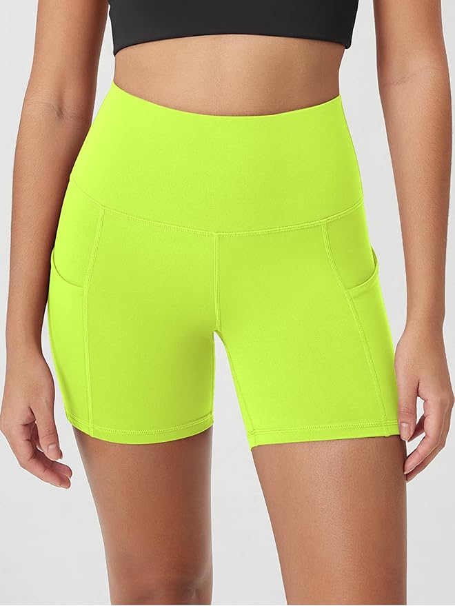 ODODOS Women's Tummy Control Biker Shorts 2.0 with Pockets High Waist Athletic Workout Yoga Shorts-3.5''/ 5"/ 8" / 10" Inseam