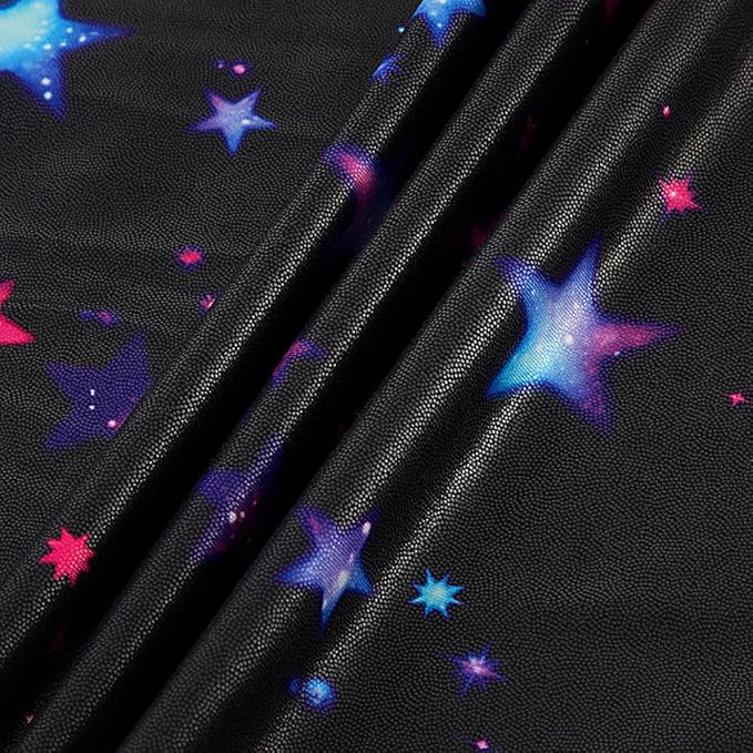 Leotards for Girls Gymnastics Toddler Dance Biketards Mermaid Unicorn Athletic Dance Wear Shiny Rainbow Blue Hotpink