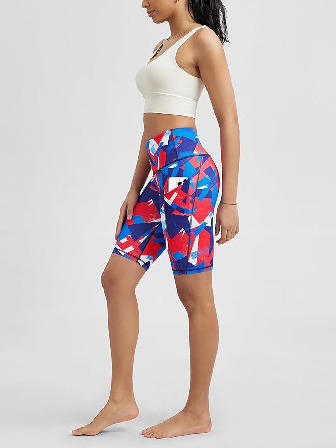 ODODOS Women's Tummy Control Biker Shorts 2.0 with Pockets High Waist Athletic Workout Yoga Shorts-3.5''/ 5"/ 8" / 10" Inseam