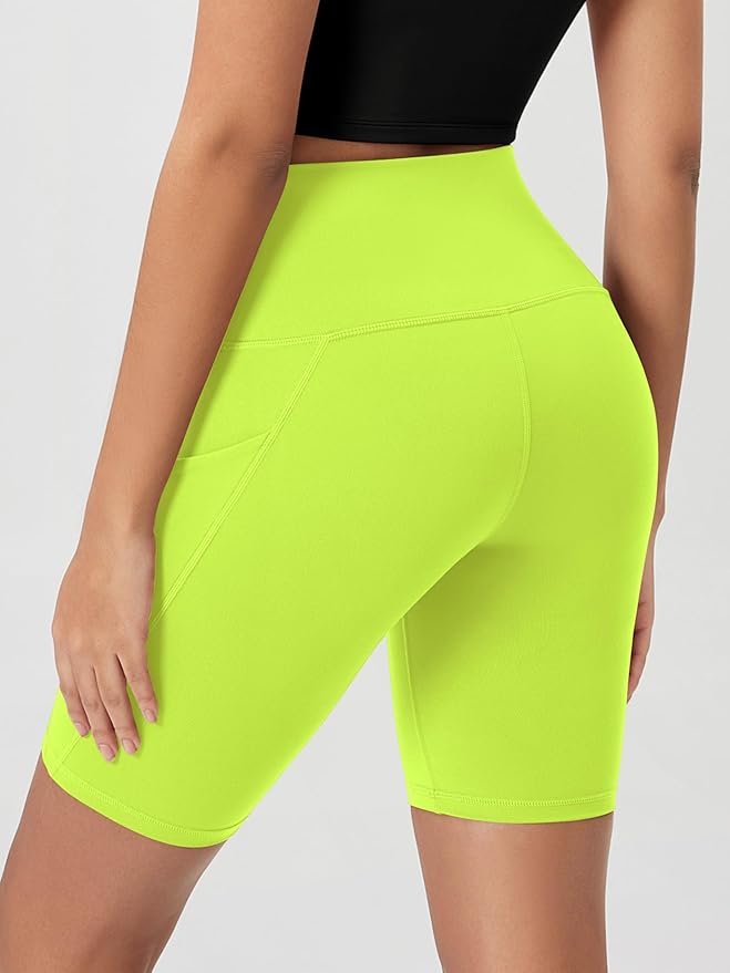 ODODOS Women's Tummy Control Biker Shorts 2.0 with Pockets High Waist Athletic Workout Yoga Shorts-3.5''/ 5"/ 8" / 10" Inseam