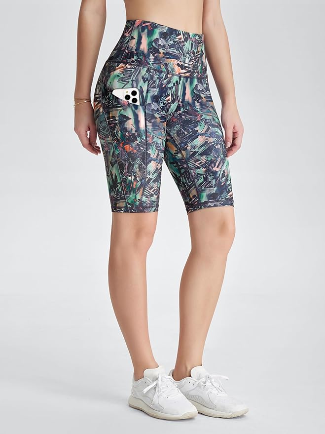 ODODOS Women's Tummy Control Biker Shorts 2.0 with Pockets High Waist Athletic Workout Yoga Shorts-3.5''/ 5"/ 8" / 10" Inseam
