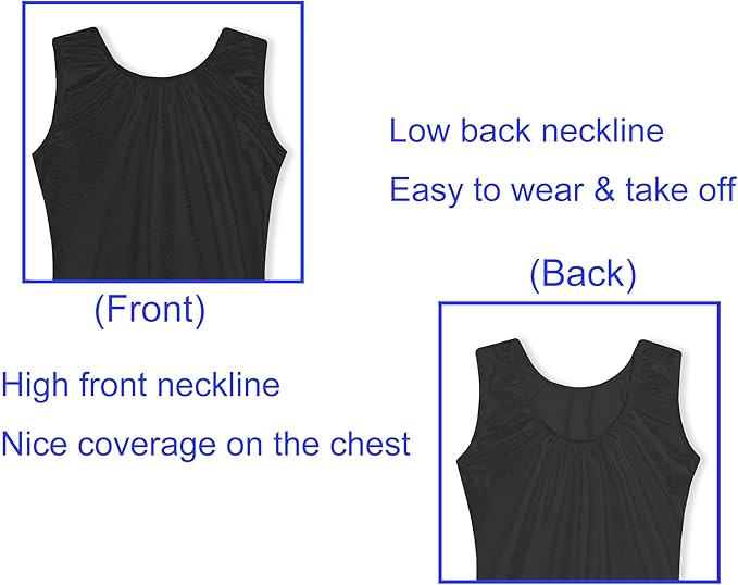Domusgo Gymnastics Leotards for Girls Sparkly One-Piece Pro Kids Unitard Biketards with Shorts