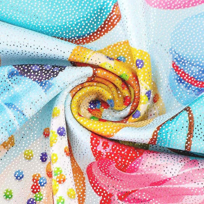 Leotards for Girls Gymnastics Toddler Dance Biketards Mermaid Unicorn Athletic Dance Wear Shiny Rainbow Blue Hotpink