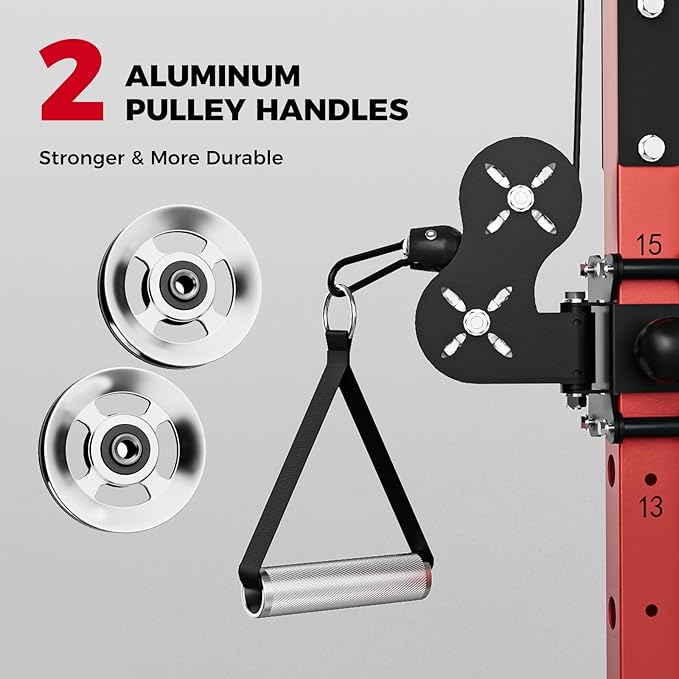 RitFit M1 Pro Smith Machine Package, All-in-One Power Cage with Weight Stack Set, Includes LAT Pulldown & Cable Crossover System for Home Gyme