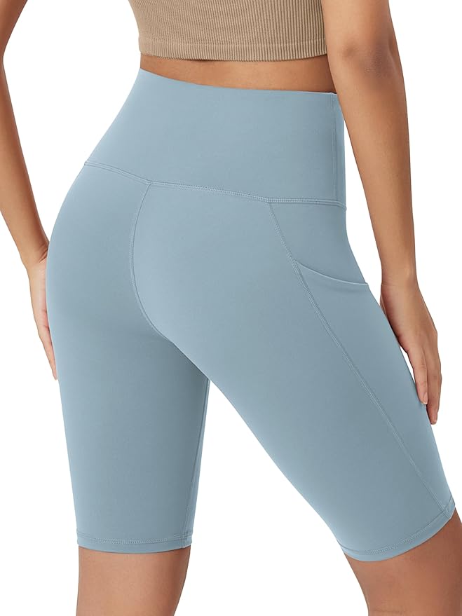 ODODOS Women's Tummy Control Biker Shorts 2.0 with Pockets High Waist Athletic Workout Yoga Shorts-3.5''/ 5"/ 8" / 10" Inseam