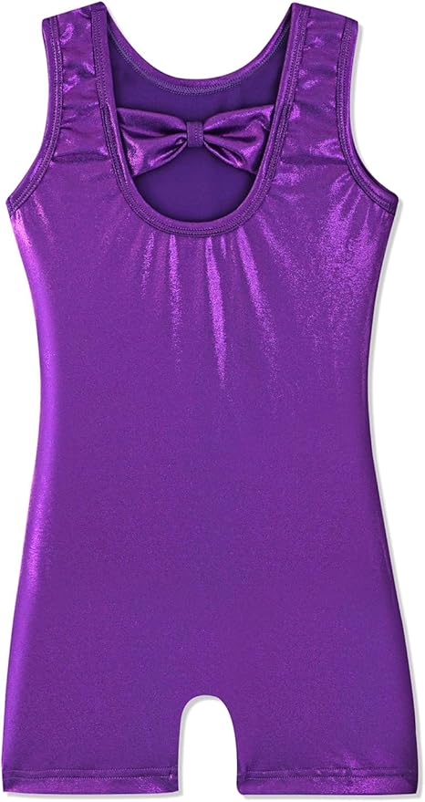HOZIY Gymnastics Leotards for Girls with Shorts Toddlers Biketards Rainbow Unicorn Dinosaur Mermaid Leopard Flower Galaxy