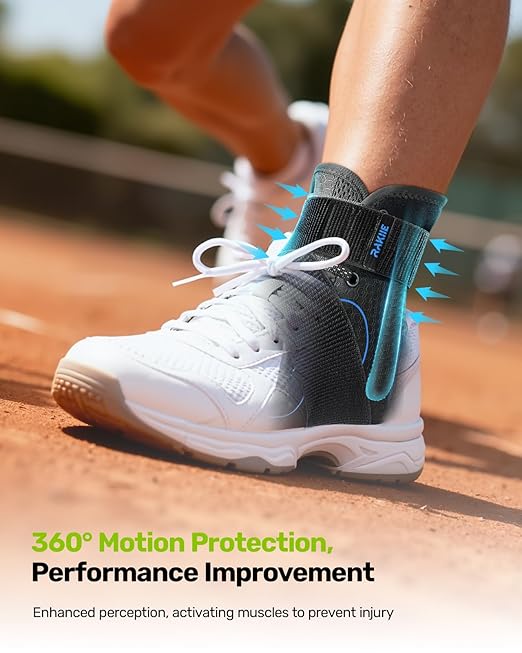 Quick Lace Up Ankle Brace with 2 Metal Support Stays, Breathable Stabilizer for Sprained Ankle, Slim Fit Ankle Support for Men & Women, Sports, Running, Basketball (Black, XL)