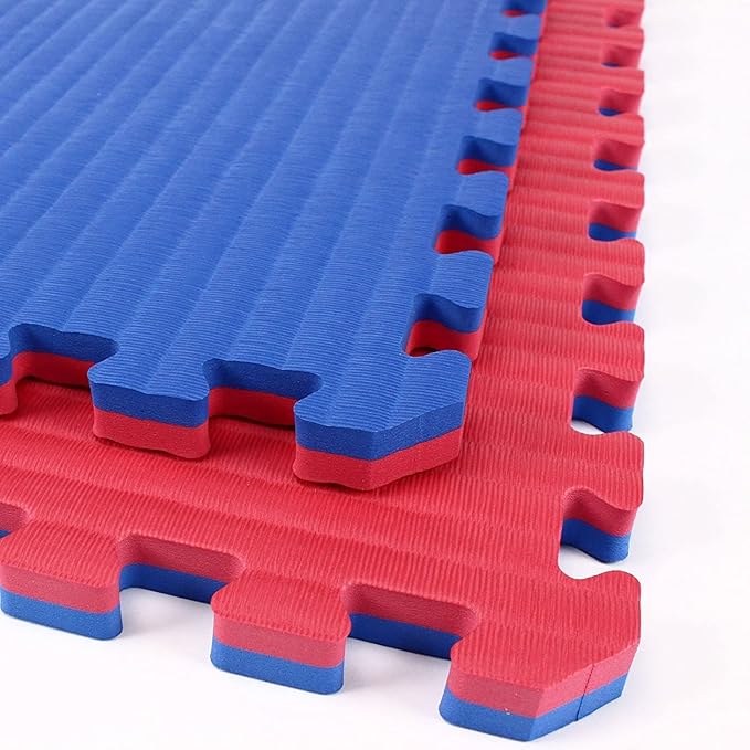 IncStores 7/8 Inch Thick Tatami Foam Flooring Tiles | Textured Interlocking Foam Tiles for Martial-Arts Floor Protection in Your Home Gym, Playroom, and More
