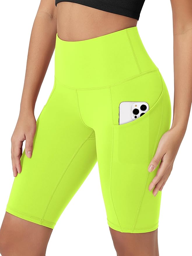 ODODOS Women's Tummy Control Biker Shorts 2.0 with Pockets High Waist Athletic Workout Yoga Shorts-3.5''/ 5"/ 8" / 10" Inseam