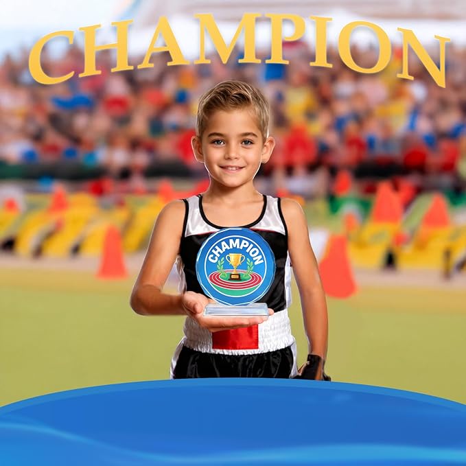 Crystal Trophy Award for Kids & Adult, Champion Football Baseball Soccer Basketball Sports Winner Trophies, Award Trophy for Sports Championships Tournaments Award Competitions Rewards Prizes