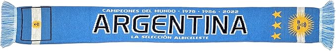 Euroscarves Argentina Soccer Knit Scarf